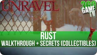 Unravel - Chapter 10 (Rust) Walkthrough incl all Secrets (Collectible Locations) - Reckless