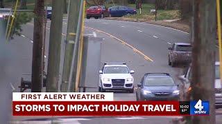 Storms to impact holiday travel