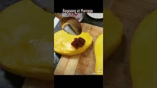 Mango and Bagoong! Delicious! #filipinofood #bagoong