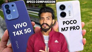 Vivo T4x vs Poco M7 Pro: Full Specs Comparison!