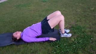 Shoulder bridge core exercise