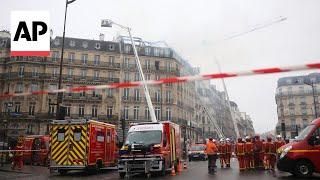 Fire on top floor of residential and office building near Paris train station