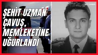 Şehit Uzman Çavuş Ercan Güven son yolculuğuna uğurlandı.