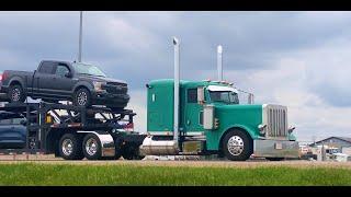Truck Spotting - Hwy 2 | Roadtrains, Peterbilt 389's, W900's, Custom Trucks