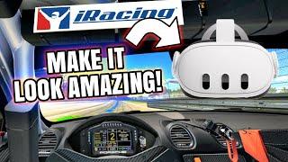 Make Your QUEST 3 Look Amazing for iRACING & other Racing Sims Now! Getting Rid of Link Compression