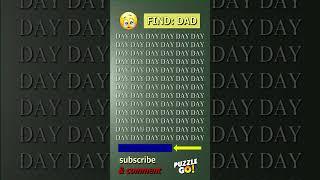 Tell me where DAD | Math Puzzle #shorts #different #puzzles #opticalillusion