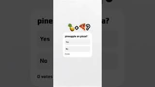 pineapple on pizza? #shorts