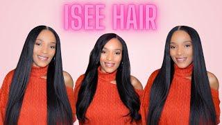 Beginner Friendly! Isee Hair 9X6 M Cap Kinky Straight Glueless Wig