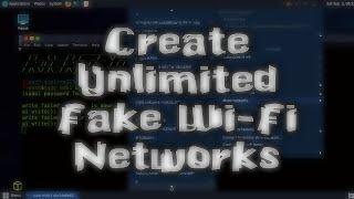 Create Unlimited Fake Wi-Fi Networks | Beacon Flood Attack | mdk3 and mdk4