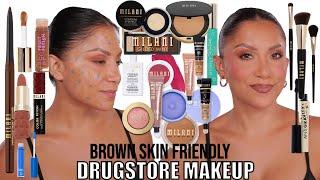 FULL FACE MILANI COSMETICS DRUGSTORE MAKEUP | LATINA BROWN SKIN APPROVED? *oily skin*|MagdalineJanet