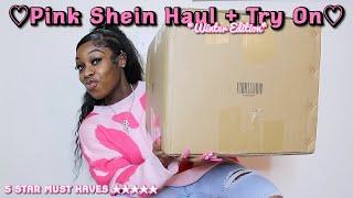  Pink Shein Haul  + Try On || cute *PINK* winter shein clothes ||