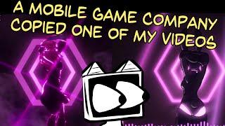 A mobile game copied my video. We've hit the big time