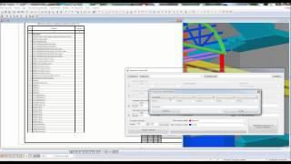 Ведомость чертежей в Tekla Structures