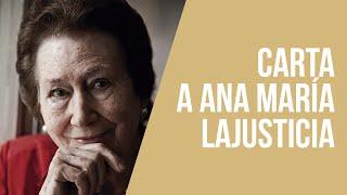 Carta a Ana María Lajusticia