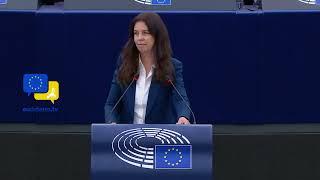 Anja Arndt EU debates climate change on behalf of Europe of Sovereign Nations Group
