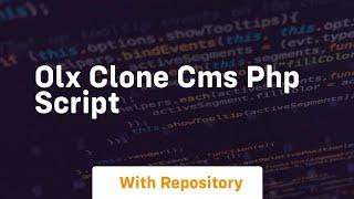 Olx clone cms php script