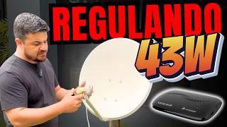 Como Regular Antena Ku Nova Parabólica no Satélite 43W com Vivensis