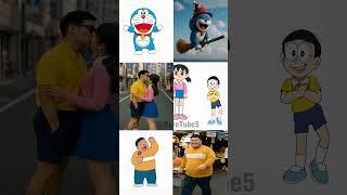 Doraemon Real Life: Nobita, Doraemon, Shizuka, Suneo, Jaian #shorts #doraemon