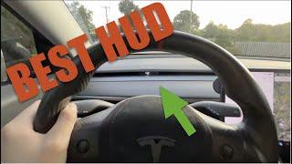 Best Heads Up Display - New Hidden HUD for Tesla