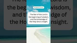 The Beginning of Wisdom #BIBLE #FAITH #TRUST #JESUS #PRAYER #GOODLIFE #Proverbs 9 10 KJV