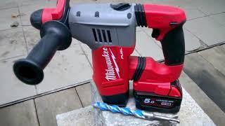 Milwaukee M18CHX-0 M18 Fuel SDS+ Hammer Drill 2 X 5Ah M18B5 Batteries, Case