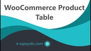 Data Tables WooCommerce Product Table addon