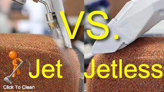 Jet VS Jetless Upholstery Cleaning Tools