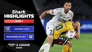 Central Coast Mariners v Melbourne Victory - Shark Highlights | Isuzu UTE A-League 2024-25 | Round 1