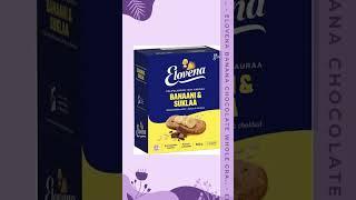 Elovena Banana Chocolate Whole Grain Snack Biscuit 100% Oats