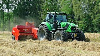 Pressing Bales | Deutz-Fahr 6150.4 + Shaktiman Bale Master 175 | Tessemaker | Bonhof | 2024