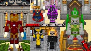 MARVEL SUPERHEROES PROJECT ADDON FOR MINECRAFT PE 1.21+ | MÇ VERSE