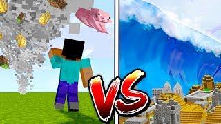 ТОРНАДО ПРОТИВ ЦУНАМИ В МАЙНКРАФТ! ЧТО КРУЧЕ? АПОКАЛИПСИС! КАК ВЫЖИТЬ В MINECRAFT? ТРОЛЛИНГ МУЛЬТИК