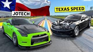 4 Turbos but who will hook? 1200hp Mustang Drag Races 1500hp Nissan R35 GT-R