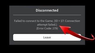 How To Fix Roblox Error Code 279 | 2023