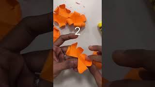 Paper craft, Flower making ( full video in channel) #art #artist #papercraft #flowermaking #flowers