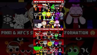 Sprunki ROLES Swap But NEW phase 3 ! PINKI & MFC’S SHOCKING TRANSFORMATION  VS HORROR PHASE