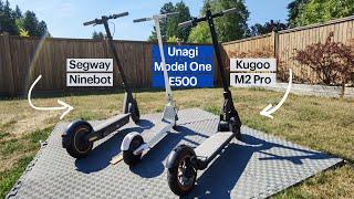 Comparing 3 E-scooters: Segway, Unagi & Kugoo Review