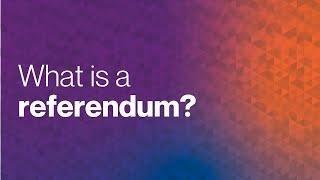 What is a referendum?