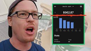 Making $960 in FOUR DAYS with Fast Food Delivery