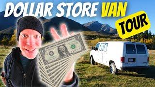 FRUGAL Dollar Store No Build VAN CONVERSION TOUR: I Hacked Items For My Van Build Camper