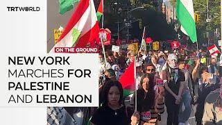 October 7 protests: New Yorkers march for Palestine and Lebanon