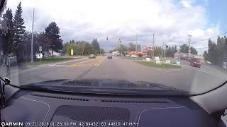 Reversing down wrong way, M15 Ortonville Mi