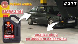 Degradacja oleju w silniku po remoncie (4000 km przebiegu) 35 lat BMW, Motul 8100 x-cess 5W40 #177