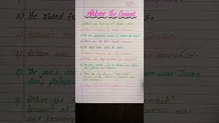 Akbar the great l 10 lines eassy on Akbar l easy lines on Akbar l Handwriting l #akbar #shorts