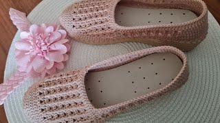 МОКАСИНЫГДЕ ВЗЯТЬ ПОДОШВУ ВЯЖЕМ КРЮЧКОМ  CROCHET SHOES