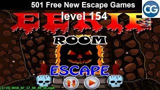 [Walkthrough] 501 Free New Escape Games level 154 - Eerie room escape - Complete Game