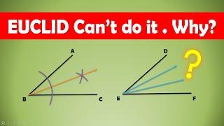 How to trisect an angle? Is it possible geometrically?Euclid geometry #geometry #mathematics #Euclid