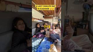 A lazy vanlife day in kashmir#ghumakkadbugz #carcampingindia #campervans #caravan #india