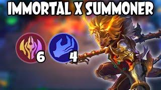 NEW META COMBO AUTO COMEBACK !! IMMORTAL X SUMMONER !! MAGIC CHESS MOBILE LEGENDS