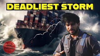 Real Footage of DEADLIEST STORM | Scary Moments | Merchant Navy